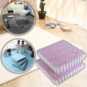 Pluche Puzzel Vloertegels - 10-Pack, 30x30 cm, Antislip | FLUFFTILE