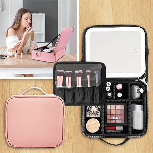 Reis-make-uptas met LED-spiegel | GLAMANIA