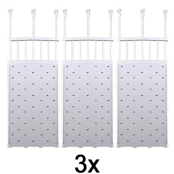 3x Uitschuifbare klemplank (48-80 cm, Zonder Boren) | SHELFEXPEND