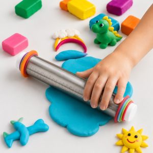 Verstelbare deegroller met dikteringen en liniaal – | THICKROLL