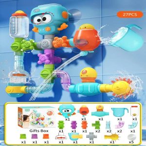 Zuignap badspinner speelgoed (27 stuks/set) | OCTOYFUN