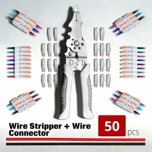 Spanningskabelconnectoren (50 stuks) met striptang | QUICKCONX